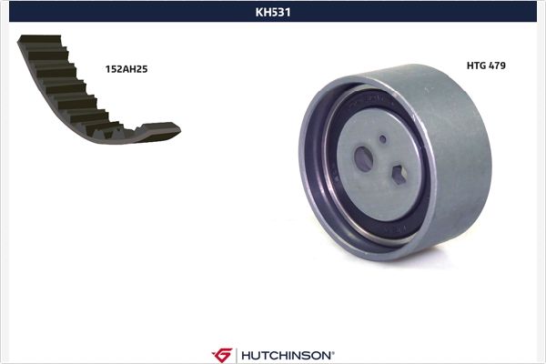 HUTCHINSON Vezérműszíj készlet KH531_HUT