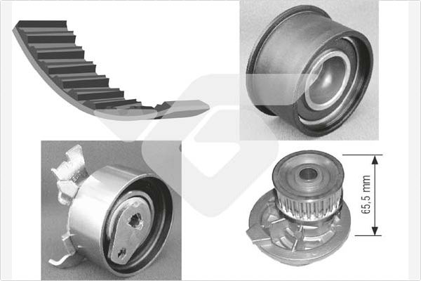 HUTCHINSON Vezérműszíjkészlet vízpumpával KH96WP20_HUT