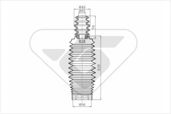 HUTCHINSON Lengéscsillapító porvédő+ütköz KP001_HUT