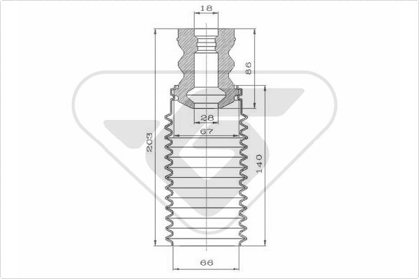 HUTCHINSON Lengéscsillapító porvédő+ütköz KP059_HUT