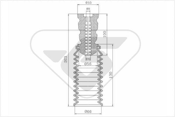 HUTCHINSON Lengéscsillapító porvédő+ütköz KP061_HUT