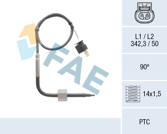 FAE Jeladó, kipufogógáz hőmérséklet 68004_FAE