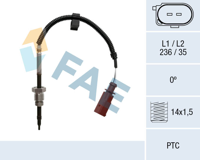 FAE Jeladó, kipufogógáz hőmérséklet 68033_FAE