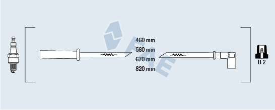 FAE Gyújtókábel készlet 83330_FAE