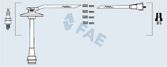 FAE Gyújtókábel készlet 83587_FAE