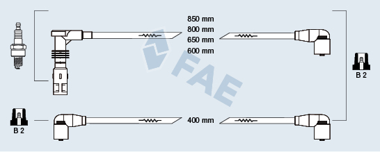 FAE Gyújtókábel készlet 85059_FAE