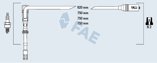 FAE Gyújtókábel készlet 85065_FAE