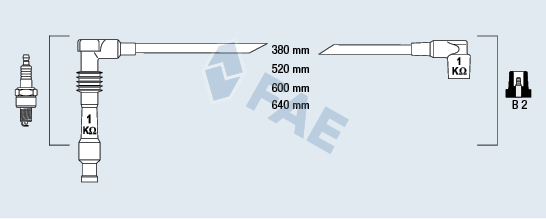 FAE Gyújtókábel készlet 85080_FAE