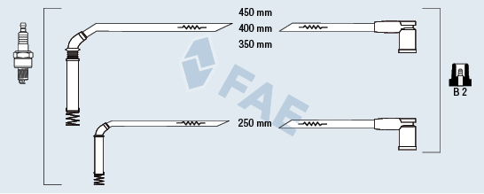 FAE Gyújtókábel készlet 85126_FAE