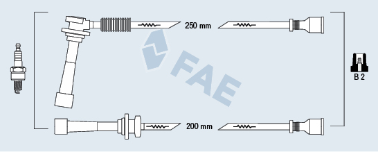 FAE Gyújtókábel készlet 85145_FAE