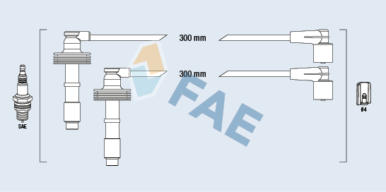 FAE Gyújtókábel készlet 85481_FAE