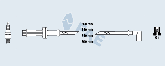 FAE Gyújtókábel készlet 85600_FAE