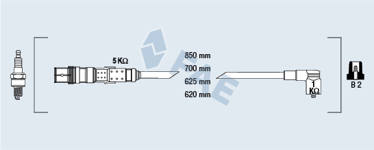 FAE Gyújtókábel készlet 85681_FAE