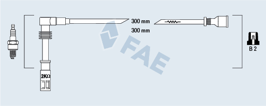 FAE Gyújtókábel készlet 85682_FAE