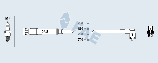 FAE Gyújtókábel készlet 85725_FAE