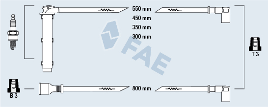 FAE Gyújtókábel készlet 85760_FAE