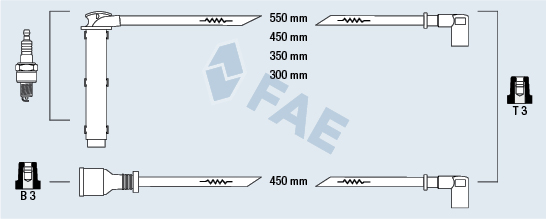 FAE Gyújtókábel készlet 85765_FAE