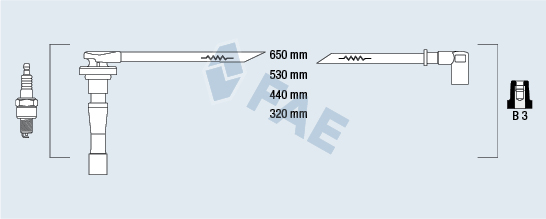 FAE Gyújtókábel készlet 85801_FAE