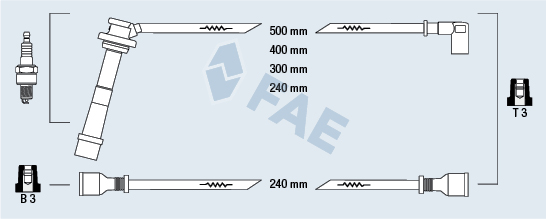 FAE Gyújtókábel készlet 85805_FAE