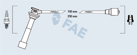 FAE Gyújtókábel készlet 85806_FAE