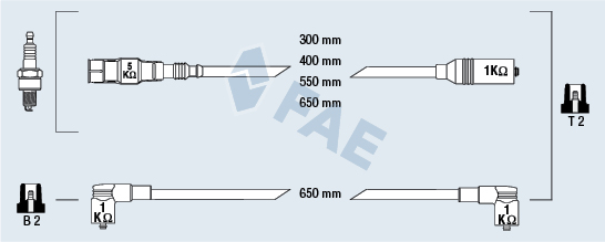 FAE Gyújtókábel készlet 85865_FAE