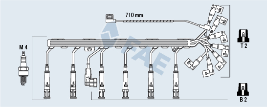 FAE Gyújtókábel készlet 85920_FAE