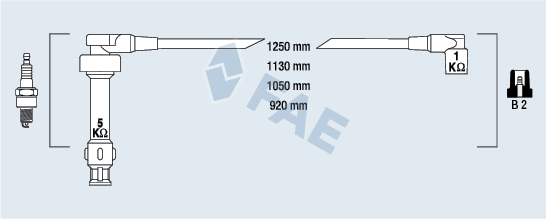 FAE Gyújtókábel készlet 85940_FAE