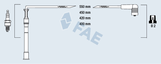 FAE Gyújtókábel készlet 85991_FAE