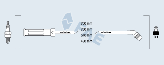 FAE Gyújtókábel készlet 85995_FAE