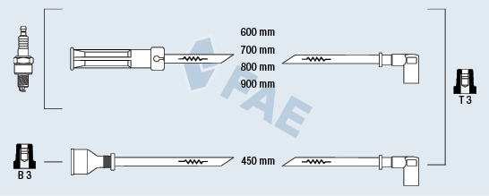 FAE Gyújtókábel készlet 86030_FAE