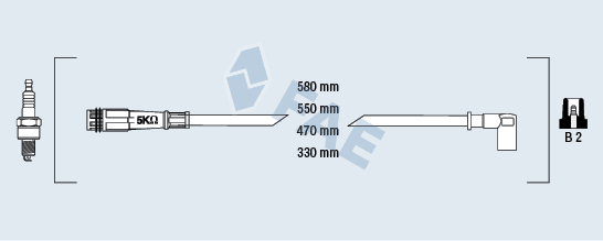 FAE Gyújtókábel készlet 86040_FAE