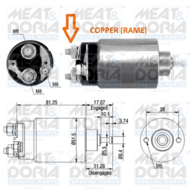 MEAT&DORIA mágneskapcsoló, önindító 46007_MD