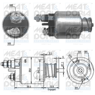 MEAT&DORIA mágneskapcsoló, önindító 46020_MD