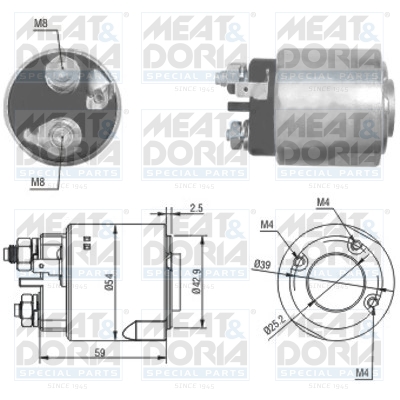 MEAT&DORIA mágneskapcsoló, önindító 46160_MD