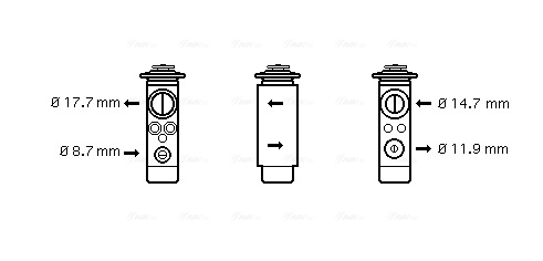 AVA Tágulószelep, klímaberendezés AL1024