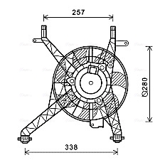 AVA Ventilátor, vízhűtő FD7558