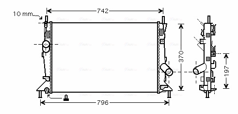 AVA Vízhűtő FDA2370