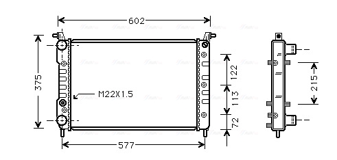 AVA Vízhűtő FT2225