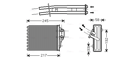 AVA Fűtőradiátor FTA6304