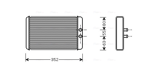 AVA Fűtőradiátor FTA6265