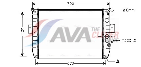 AVA Vízhűtő IV2050