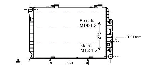 AVA Vízhűtő MSA2174