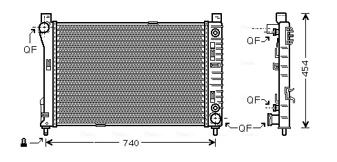 AVA Vízhűtő MSA2286