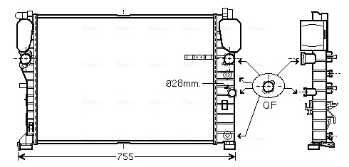 AVA Vízhűtő MSA2459