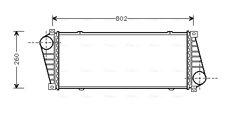 AVA Töltőlevegő hűtő MSA4217