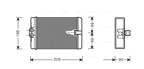 AVA Fűtőradiátor MSA6250