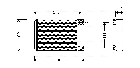 AVA Fűtőradiátor MSA6312