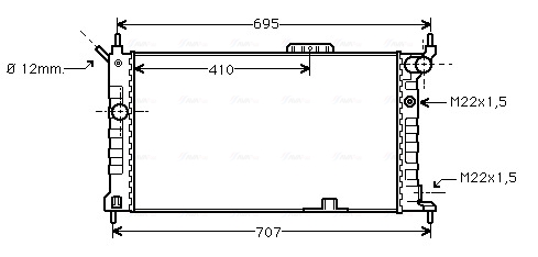 AVA Vízhűtő OL2091