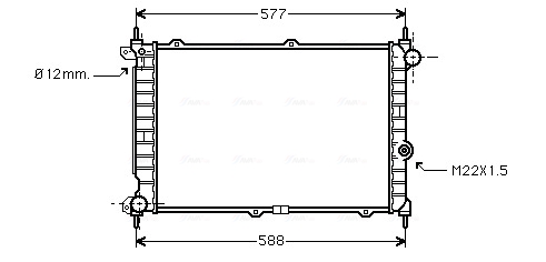 AVA Vízhűtő OL2207