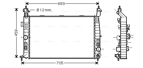 AVA Vízhűtő OL2348